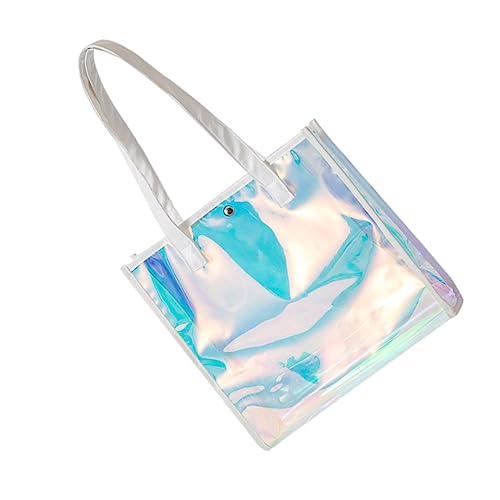 1pc Fashionable Casual Shoulder Bag Transparent Tote Handbag for Women for Shopping and Storage Lightweight and Design