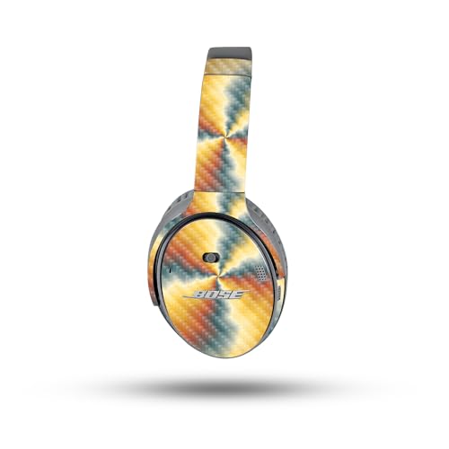 Image of MightySkins Carbon Fiber Skin Compatible with Bose QuietComfort 35 II Headphones - Eye of The Storm | Protective, Durable Textured Carbon Fiber Finish | Easy to Apply