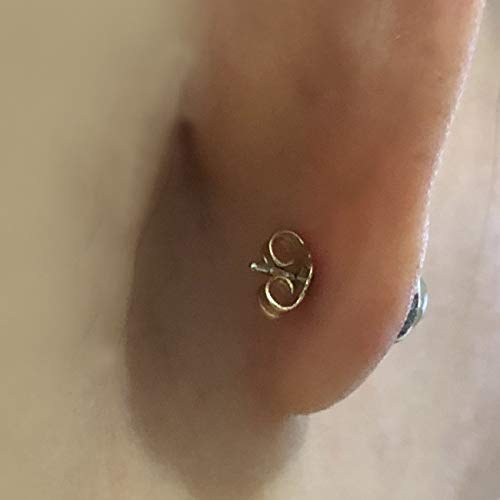 Monochef 14K Yellow Gold Earring Backs Replacement Secure Ear Locking For Stud Earrings Ear Nut For Posts, 5X6Mm 10Pcs/5 Pairs #TOP3