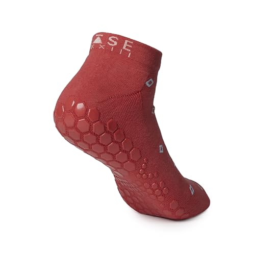 Image of Base 33 Low Rise Grip Socks - Pilates Socks with Non-Slip Grips, Arch Band Support, Wear for Yoga, Barre, Martial Arts