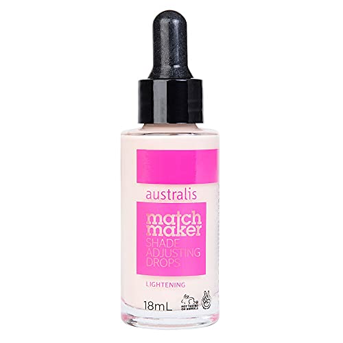 Australis Match Maker Foundation Shade Adjusting Drops Face Cruelty-Free Makeup 0.60Oz - Light