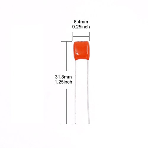 Image of Hilitchi 120-Pcs [103nF ~ 474nF] Metallized Polyester Film Capacitors Assortment Kit - 103nF 223nF 333nF 393nF 473nF 104nF 154nF 224nF 334nF 474nF
