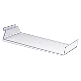 Econoco JMCP/ST Injection Molded Styrene Slanted Cap Shelf with Front Lip (Pack of 24)