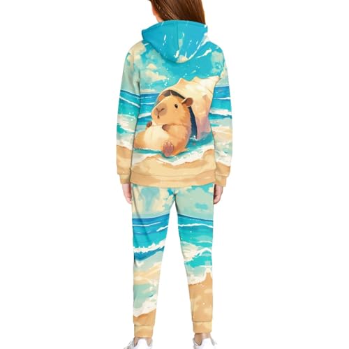 HUIACONG Kids Children Sweatsuits for Boys Sweat Suit for Girls Sweat Set2