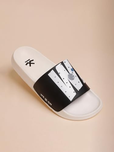 Image of WROGN Men's Anti-slip Sliders | Lightweight EVA Sole | Foam Padded Comfort