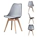 Chaises de Cuisine Lot de 4 chaises de Salle à Manger ergonomiques avec Coussin rembourré Matériau hêtre Jambes de Chaise Mobilier de Bureau à Domicile Chaises pour Salon de Chambre à Coucher