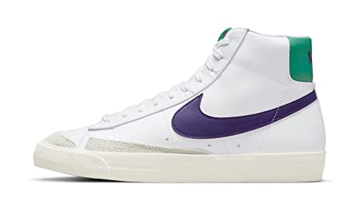 Nike Men's Blazer Mid Joker Shoe, White,purple, 9