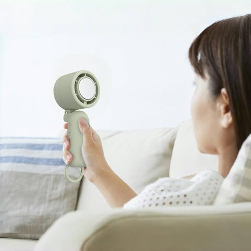 Ventilateur de poche rechargeable avec écran LED et 3 vitesses silencieuses
