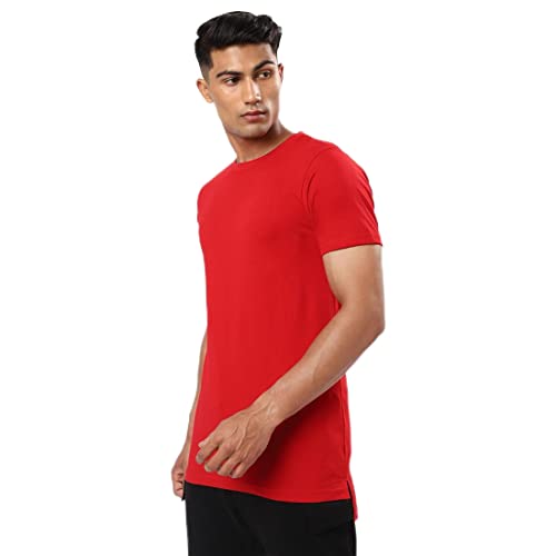 Image of Bewakoof Men's 100% Cotton Solid Regular Fit Half Sleeve Round Neck T-Shirt | Tshirt for Men Cotton| Casual Wear | Street Wear
