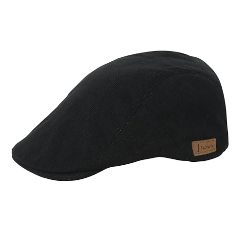 Image of FabSeasons Cotton Ivy Flat Golf Cap - Classic Newsboy Gatsby Hat for Men