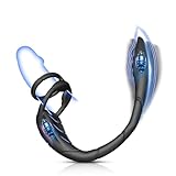 Doppelter Penisring Anal Vibrator Prostata Stimulation Männer Analplug Sexspielzeug Mit Doppelmotor 10 Vibrationsmodi Cockring Massagegerät Sex Spielzeug für Paare Extrem Sex