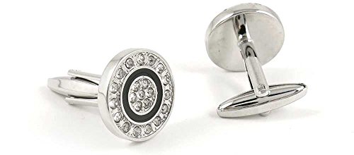 1 Par de Mancuernillas Clásicas Redondas para Hombre miniatura 2
