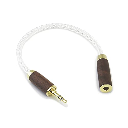Cable de 3.5mm a 4.4mm en cobre OCC y madera de nogal para audio de alta fidelidad