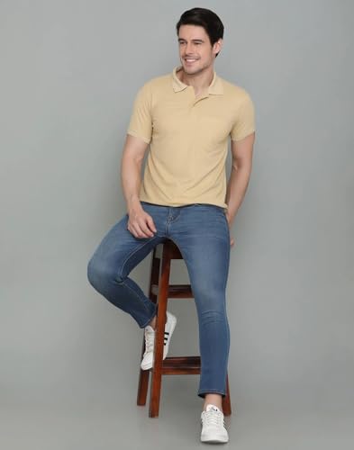 Image of INKKR Men Regular Fit Polo Neck Half Sleeve Solid Casual T-Shirt with Chest Pocket | Pack of 3