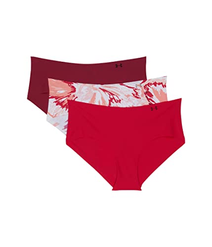 Image of Under Armour girls 3-pack Pure Stretch No Show Hipster Underwear, All-day Comfort & Ultra-soft Fit