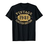 41 years old 41st Birthday Anniversary Best Limited 1981 T-Shirt