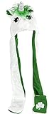 St. Patrick's Day Unicorn Plush Paw Hat Beanie Scarf Gloves Mittens Irish