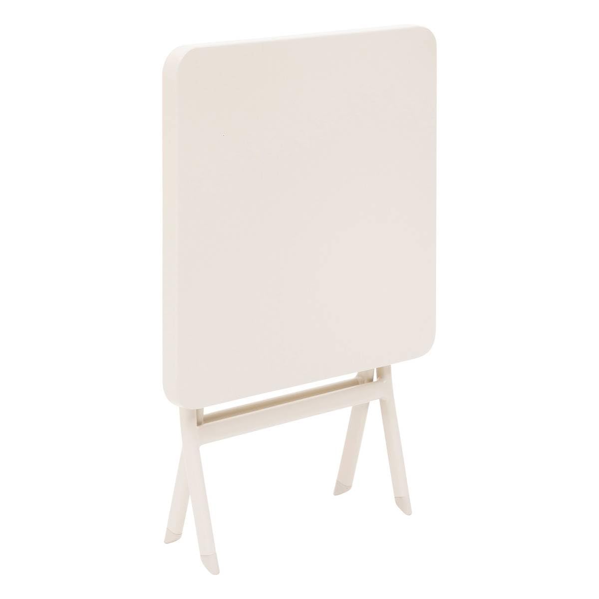 Hespéride - Table d'appoint de Jardin Carrée Greensboro Argile - 40 x 40 cm - Acier Traité Epoxy Antirouille