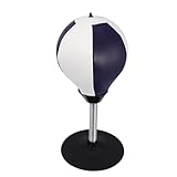 Levemolo Tischboxball mit Saugnapf und Metallfeder Speedball für Augen Hand Koordination Stressabbau und Finger Fitness Blau Weiß für Büro und Zuhause