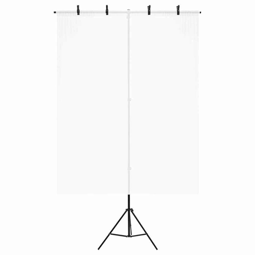 Stojak w kształcie litery T do studia fotograficznego 151 x 60 cm, regulacja wysokości 70-200 cm, profesjonalny statyw z torbą do przenoszenia i klipsami do nagrywania wideo