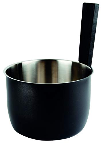 Preisvergleich Produktbild LUMO Sauna Aufgusskübel 5 L Edelstahl matt-schwarz