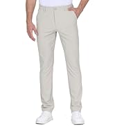 Leftear Mens Golf Pants Dress Work Pants Comfy Lightweight Quick Dry Athletic Trousers Casual Sla...