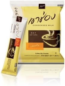 Khao Shong : Coffee Mix Powder 3in1 Instant Coffee Condensed Milk flavor 21g x 10 Sachets