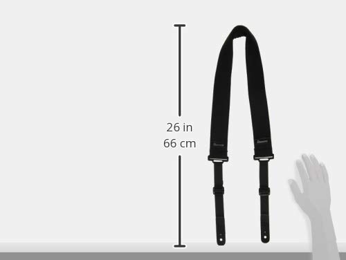 Image of Ibanez Powerpad Adjustable Guitar Strap, Black GSF50-BK