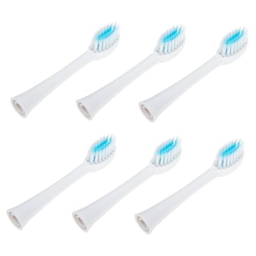 TOGEVAL 6 piezas Cabezal de Cepillo de Dientes Eléctrico Cerdas Suaves Reemplazo Duradero Compatible para Cepillo Oral Eléctrico Adultos