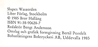 Slupen Wasaorden En historik I ord och bild av Bror Hallang 9138906287 Book Cover