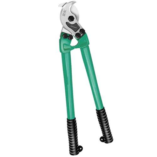 Cutter per cavi - forbici a cavo, taglierina a filo da 45 cm - taglierina laterale professionale in acciaio legato, manico ergonomico, taglio preciso, stripping e crimpatura, compatto e robusto per gl
