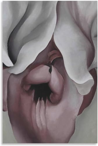 Affiche Iris Noir Georgia O’Keeffe 60x80cm de Rikin Liuff pour decoration interieure toile