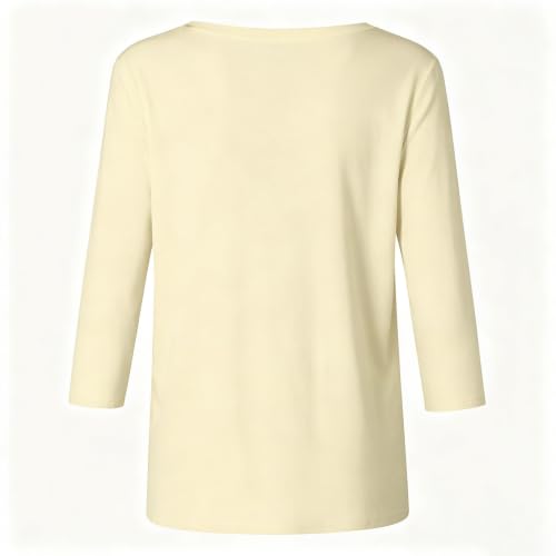 Womens Thanksgiving Shirts 3/4 Sleeve Tops Crew Neck Graphic Tee - image 5