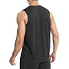 Men's Sleeveless Tank Top Running Gym Quick-Drying Vest Sports T-Shirt Black 4XL #2