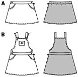Burda Patron Kids 9356 Skirt and Overalls, Paper, Multicoloured, 19 x 14 x 0,5 cm, Multicolor - Image 5