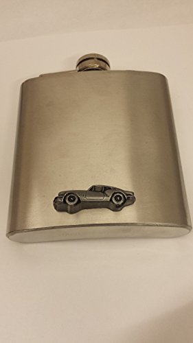 Flasque Triumph GT6 MK3 en acier inoxydable avec emblème effet étain