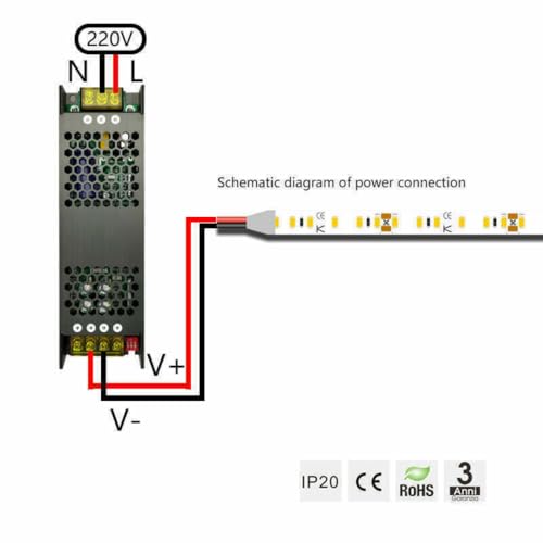 Driver LED regulable 12V 200W ideal para iluminar techos modernos y vitrinas de cocina 5