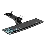 EUREKA ERGONOMIC Height Adjustable Mouse & Keyboard Tray Under Desk, 32'' Large Slide Out Swivel Tilt Computer Keyboard Drawer with Mouse Pad for Gaming Home Office Desk, Dual Mount