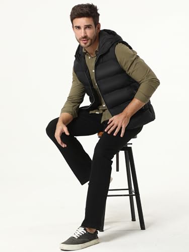 Men's Lightweight Packable Puffer Vest Sleeveless Vest for Hiking - Image 6