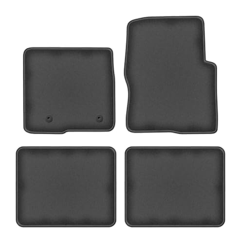 Tapis de sol pour Ford F150 XI Short 2003-2008 en velours graphite avec dessous caoutchouc