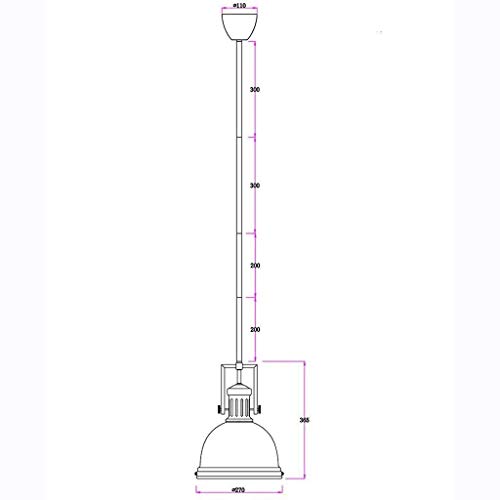 Lustre rétro rustique suspendu avec design géométrique simple pour restaurant - 5