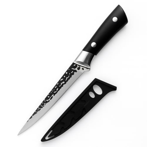 Image of Machado Serbian Chef Knife - High Carbon Clad Steel Usuba Butcher Cleaver, Full Tang Kitchen Chef Knives - Ideal Fathers & Mothers Day Gifts
