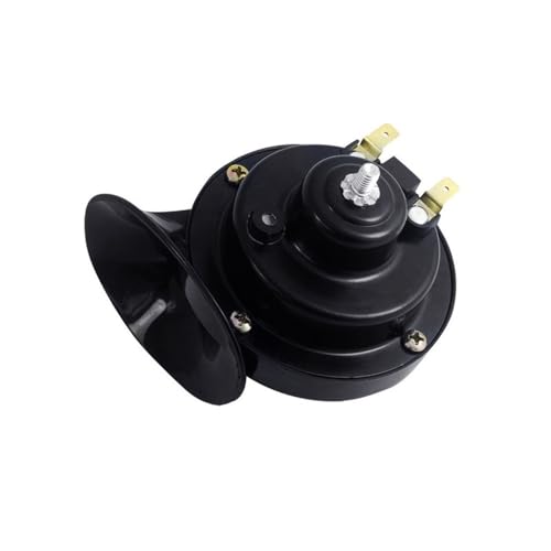 Hupe Motorrad 12V 48V 60V Motorrad Wasserdichtes Schneckenhorn Super Sound Monophones Motorradzubehör Elektrisches Mopedhorn Schwarz Motorrad Hupe (Color : 1PCS 48V)