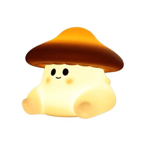 Bvizyelck Lampe LED Champignon - Lampe Décorative Mignonne en Forme de Câlin,Décor d'Ambiance Innovant avec Capteur Respectueux de la Peau pour Maison, Pièce, Bureau, Garçons et