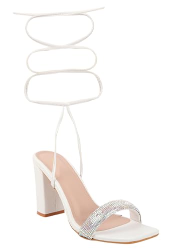 Image of TRYME Alluring and Voguish Block Heel Light Weight Comfortable & Trendy Party Heels for Girls & Women