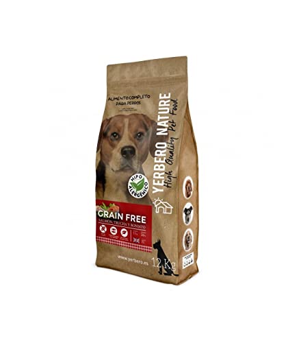 YERBERO Nature Grain Free salmón/Trucha Comida para Perros SIN Cereales 12kg