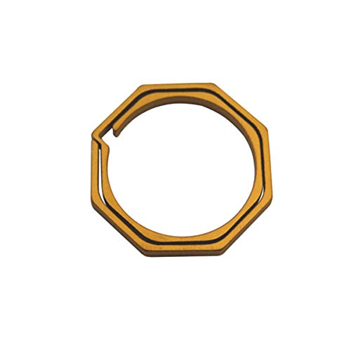 Corneliaa-UK - Llavero de titanio con división multifuncional, para conectar collares, etiquetas, llaves, pendientes y colgantes pequeños