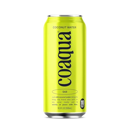 CoAqua Coconut Water, Original, 12-Pack, 16.9 fl oz