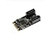 Produktbild KALEA-INFORMATIQUE M.2 Controller-Karte (M2 NGFF) Typ PCIe M oder B+M Key 2 SATA 3.0 6Gbps Port mit JMB582 Chipsatz.