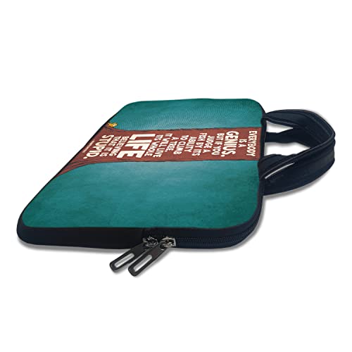 Image of TheSkinMantra Chain Laptop Sleeve Bag Compatible with Laptop /Macbooks /Chrombook /Notebook /Zbook (13.3 Inch [Handle], Albert Einstein)